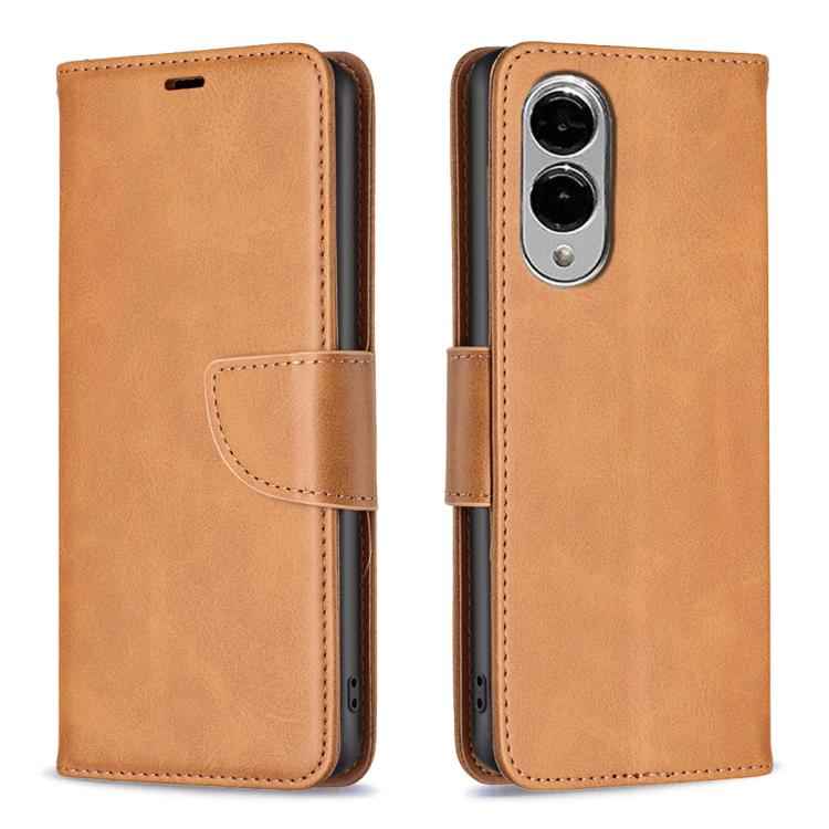 Lambskin Texture Pure Color Flip Leather Phone Case, For Samsung Galaxy S25 Edge 5G, For Samsung Galaxy S25 5G, For Samsung Galaxy S25+ 5G, For Samsung Galaxy S25 Ultra 5G, For Samsung Galaxy S24 FE 5G