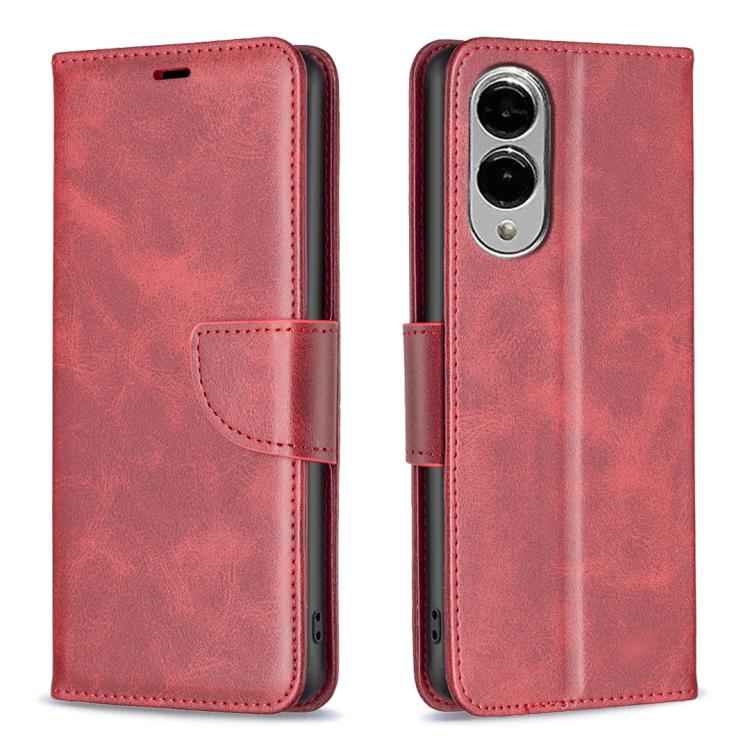 Lambskin Texture Pure Color Flip Leather Phone Case, For Samsung Galaxy S25 Edge 5G, For Samsung Galaxy S25 5G, For Samsung Galaxy S25+ 5G, For Samsung Galaxy S25 Ultra 5G, For Samsung Galaxy S24 FE 5G