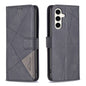 Magnetic Buckle Rhombus Texture Leather Phone Case, For Samsung Galaxy S25 Ultra 5G, For Samsung Galaxy S24 FE 5G