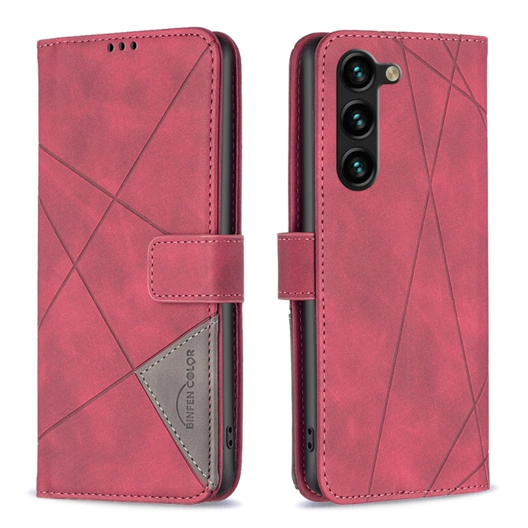 Magnetic Buckle Rhombus Texture Leather Phone Case, For Samsung Galaxy S26 Ultra 5G, For Samsung Galaxy S26 5G, For Samsung Galaxy S25 FE 5G, For Samsung Galaxy S25 Edge 5G, For Samsung Galaxy S25 5G, For Samsung Galaxy S25+ 5G                         ...
