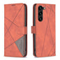 Magnetic Buckle Rhombus Texture Leather Phone Case, For Galaxy S27+ 5G, For Galaxy S26 FE 5G, For Samsung Galaxy S26 Ultra 5G, For Samsung Galaxy S26 5G, For Samsung Galaxy S25 FE 5G, For Samsung Galaxy S25 Edge 5G, For Samsung Galaxy S25 5G           ...
