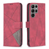Magnetic Buckle Rhombus Texture Leather Phone Case, For Samsung Galaxy S25 Ultra 5G, For Samsung Galaxy S24 FE 5G