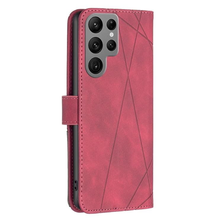 Magnetic Buckle Rhombus Texture Leather Phone Case, For Samsung Galaxy S25 Ultra 5G, For Samsung Galaxy S24 FE 5G