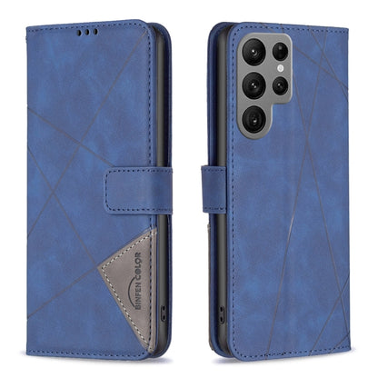 Magnetic Buckle Rhombus Texture Leather Phone Case, For Samsung Galaxy S25 Ultra 5G, For Samsung Galaxy S24 FE 5G