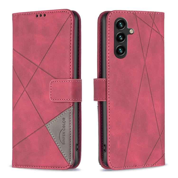 Magnetic Buckle Rhombus Texture Leather Phone Case, For Samsung Galaxy S26 Ultra 5G, For Samsung Galaxy S26 5G, For Samsung Galaxy S25 FE 5G, For Samsung Galaxy S25 Edge 5G, For Samsung Galaxy S25 5G, For Samsung Galaxy S25+ 5G                         ...