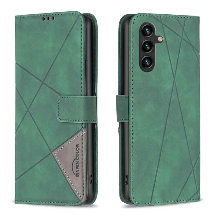 Magnetic Buckle Rhombus Texture Leather Phone Case, For Samsung Galaxy S26 Ultra 5G, For Samsung Galaxy S26 5G, For Samsung Galaxy S25 FE 5G, For Samsung Galaxy S25 Edge 5G, For Samsung Galaxy S25 5G, For Samsung Galaxy S25+ 5G                         ...