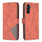 Magnetic Buckle Rhombus Texture Leather Phone Case, For Galaxy S27+ 5G, For Galaxy S26 FE 5G, For Samsung Galaxy S26 Ultra 5G, For Samsung Galaxy S26 5G, For Samsung Galaxy S25 FE 5G, For Samsung Galaxy S25 Edge 5G, For Samsung Galaxy S25 5G           ...