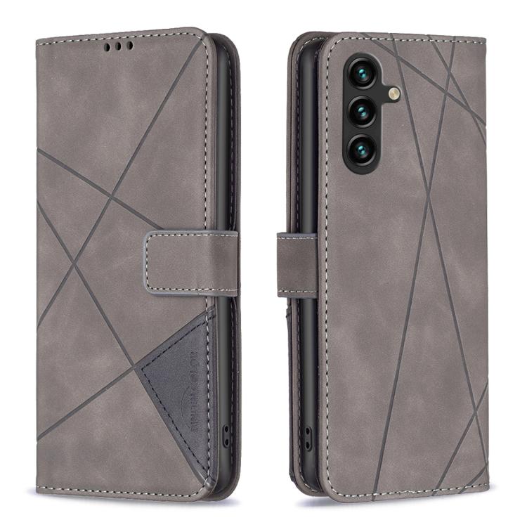 Magnetic Buckle Rhombus Texture Leather Phone Case, For Samsung Galaxy S26 Ultra 5G, For Samsung Galaxy S26 5G, For Samsung Galaxy S25 FE 5G, For Samsung Galaxy S25 Edge 5G, For Samsung Galaxy S25 5G, For Samsung Galaxy S25+ 5G                         ...