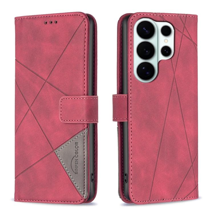 Magnetic Buckle Rhombus Texture Leather Phone Case, For Galaxy S27+ 5G, For Galaxy S26 FE 5G, For Samsung Galaxy S26 Ultra 5G, For Samsung Galaxy S26 5G, For Samsung Galaxy S25 FE 5G, For Samsung Galaxy S25 Edge 5G, For Samsung Galaxy S25 5G           ...