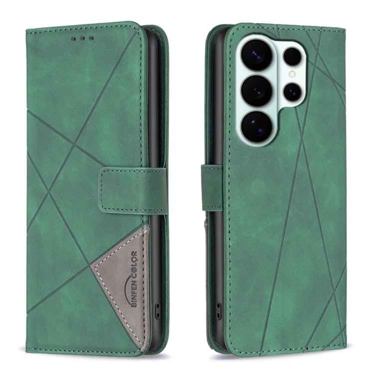 Magnetic Buckle Rhombus Texture Leather Phone Case, For Samsung Galaxy S26 Ultra 5G, For Samsung Galaxy S26 5G, For Samsung Galaxy S25 FE 5G, For Samsung Galaxy S25 Edge 5G, For Samsung Galaxy S25 5G, For Samsung Galaxy S25+ 5G                         ...