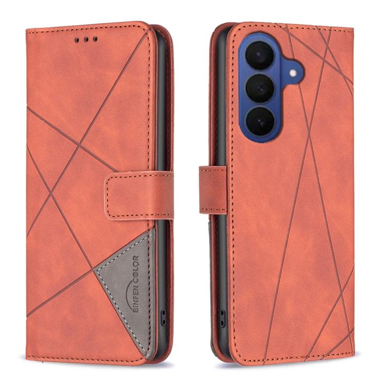 Magnetic Buckle Rhombus Texture Leather Phone Case, For Galaxy S27+ 5G, For Galaxy S26 FE 5G, For Samsung Galaxy S26 Ultra 5G, For Samsung Galaxy S26 5G, For Samsung Galaxy S25 FE 5G, For Samsung Galaxy S25 Edge 5G, For Samsung Galaxy S25 5G           ...