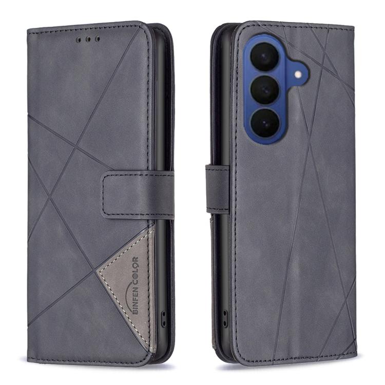 Magnetic Buckle Rhombus Texture Leather Phone Case, For Galaxy S27+ 5G, For Galaxy S26 FE 5G, For Samsung Galaxy S26 Ultra 5G, For Samsung Galaxy S26 5G, For Samsung Galaxy S25 FE 5G, For Samsung Galaxy S25 Edge 5G, For Samsung Galaxy S25 5G           ...