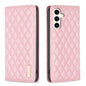 Diamond Lattice Magnetic Leather Flip Phone Case, For Galaxy S27+ 5G, For Galaxy S26 FE 5G, For Samsung Galaxy S25 5G, For Samsung Galaxy S25+ 5G, For Samsung Galaxy S25 Ultra 5G, For Samsung Galaxy S24 FE 5G