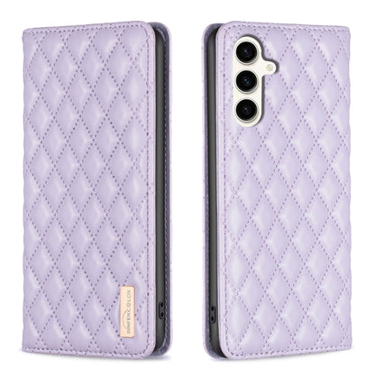 Diamond Lattice Magnetic Leather Flip Phone Case, For Galaxy S27+ 5G, For Galaxy S26 FE 5G, For Samsung Galaxy S25 5G, For Samsung Galaxy S25+ 5G, For Samsung Galaxy S25 Ultra 5G, For Samsung Galaxy S24 FE 5G