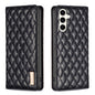 Diamond Lattice Magnetic Leather Flip Phone Case, For Galaxy S27+ 5G, For Galaxy S26 FE 5G, For Samsung Galaxy S25 5G, For Samsung Galaxy S25+ 5G, For Samsung Galaxy S25 Ultra 5G, For Samsung Galaxy S24 FE 5G