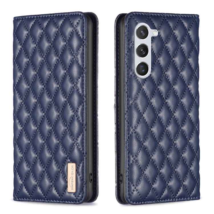 Diamond Lattice Magnetic Leather Flip Phone Case, For Samsung Galaxy S25 5G, For Samsung Galaxy S25+ 5G, For Samsung Galaxy S25 Ultra 5G, For Samsung Galaxy S24 FE 5G