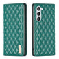 Diamond Lattice Magnetic Leather Flip Phone Case, For Galaxy S27+ 5G, For Galaxy S26 FE 5G, For Samsung Galaxy S25 5G, For Samsung Galaxy S25+ 5G, For Samsung Galaxy S25 Ultra 5G, For Samsung Galaxy S24 FE 5G