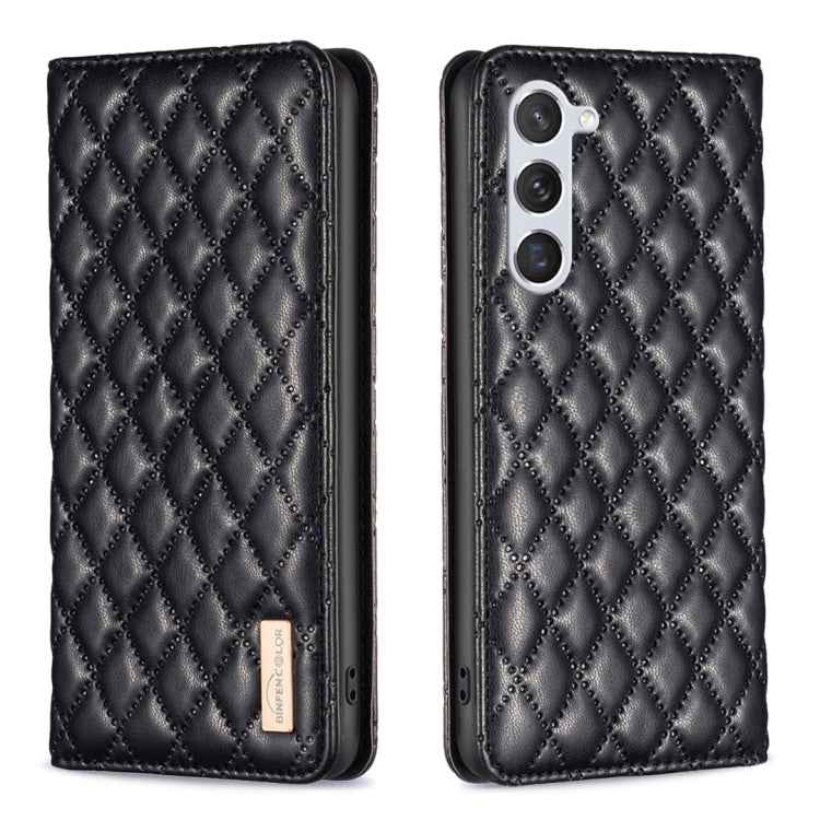 Diamond Lattice Magnetic Leather Flip Phone Case, For Samsung Galaxy S25 5G, For Samsung Galaxy S25+ 5G, For Samsung Galaxy S25 Ultra 5G, For Samsung Galaxy S24 FE 5G