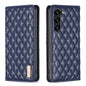 Diamond Lattice Magnetic Leather Flip Phone Case, For Galaxy S27+ 5G, For Galaxy S26 FE 5G, For Samsung Galaxy S25 5G, For Samsung Galaxy S25+ 5G, For Samsung Galaxy S25 Ultra 5G, For Samsung Galaxy S24 FE 5G