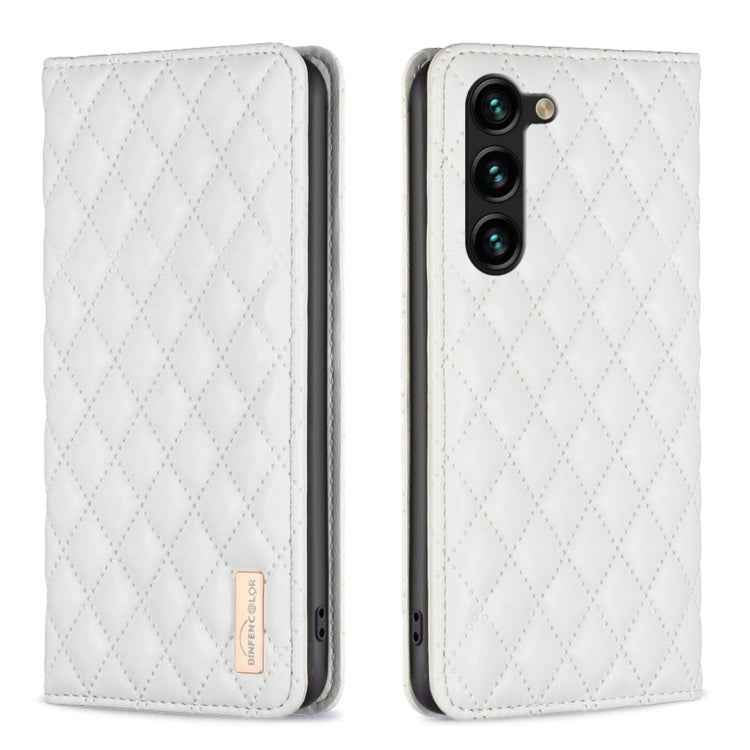 Diamond Lattice Magnetic Leather Flip Phone Case, For Samsung Galaxy S25 5G, For Samsung Galaxy S25+ 5G, For Samsung Galaxy S25 Ultra 5G, For Samsung Galaxy S24 FE 5G