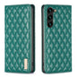 Diamond Lattice Magnetic Leather Flip Phone Case, For Galaxy S27+ 5G, For Galaxy S26 FE 5G, For Samsung Galaxy S25 5G, For Samsung Galaxy S25+ 5G, For Samsung Galaxy S25 Ultra 5G, For Samsung Galaxy S24 FE 5G