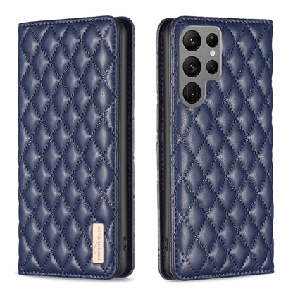 Diamond Lattice Magnetic Leather Flip Phone Case, For Galaxy S27+ 5G, For Galaxy S26 FE 5G, For Samsung Galaxy S25 5G, For Samsung Galaxy S25+ 5G, For Samsung Galaxy S25 Ultra 5G, For Samsung Galaxy S24 FE 5G
