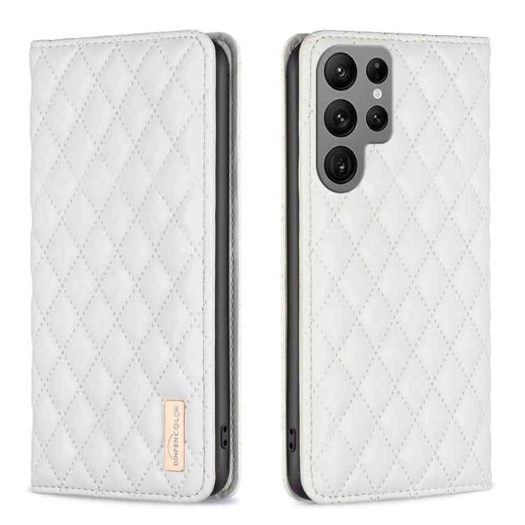 Diamond Lattice Magnetic Leather Flip Phone Case, For Samsung Galaxy S25 5G, For Samsung Galaxy S25+ 5G, For Samsung Galaxy S25 Ultra 5G, For Samsung Galaxy S24 FE 5G