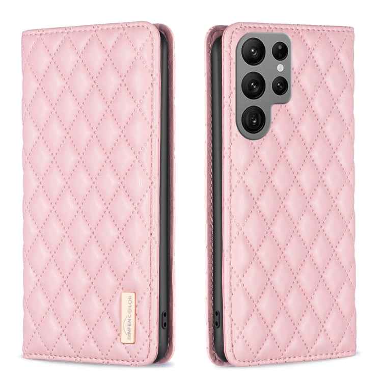 Diamond Lattice Magnetic Leather Flip Phone Case, For Samsung Galaxy S25 5G, For Samsung Galaxy S25+ 5G, For Samsung Galaxy S25 Ultra 5G, For Samsung Galaxy S24 FE 5G