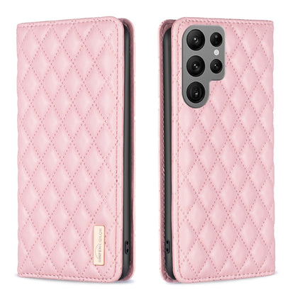 Diamond Lattice Magnetic Leather Flip Phone Case, For Galaxy S27+ 5G, For Galaxy S26 FE 5G, For Samsung Galaxy S25 5G, For Samsung Galaxy S25+ 5G, For Samsung Galaxy S25 Ultra 5G, For Samsung Galaxy S24 FE 5G