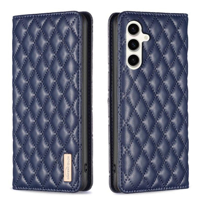 Diamond Lattice Magnetic Leather Flip Phone Case, For Galaxy S27+ 5G, For Galaxy S26 FE 5G, For Samsung Galaxy S25 5G, For Samsung Galaxy S25+ 5G, For Samsung Galaxy S25 Ultra 5G, For Samsung Galaxy S24 FE 5G