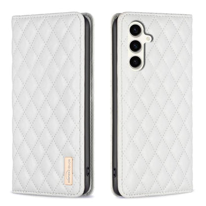 Diamond Lattice Magnetic Leather Flip Phone Case, For Galaxy S27+ 5G, For Galaxy S26 FE 5G, For Samsung Galaxy S25 5G, For Samsung Galaxy S25+ 5G, For Samsung Galaxy S25 Ultra 5G, For Samsung Galaxy S24 FE 5G