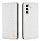 Diamond Lattice Magnetic Leather Flip Phone Case, For Galaxy S27+ 5G, For Galaxy S26 FE 5G, For Samsung Galaxy S25 5G, For Samsung Galaxy S25+ 5G, For Samsung Galaxy S25 Ultra 5G, For Samsung Galaxy S24 FE 5G