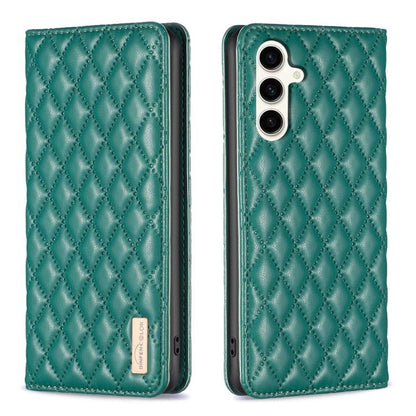 Diamond Lattice Magnetic Leather Flip Phone Case, For Galaxy S27+ 5G, For Galaxy S26 FE 5G, For Samsung Galaxy S25 5G, For Samsung Galaxy S25+ 5G, For Samsung Galaxy S25 Ultra 5G, For Samsung Galaxy S24 FE 5G