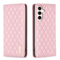Diamond Lattice Magnetic Leather Flip Phone Case, For Galaxy S27+ 5G, For Galaxy S26 FE 5G, For Samsung Galaxy S25 5G, For Samsung Galaxy S25+ 5G, For Samsung Galaxy S25 Ultra 5G, For Samsung Galaxy S24 FE 5G