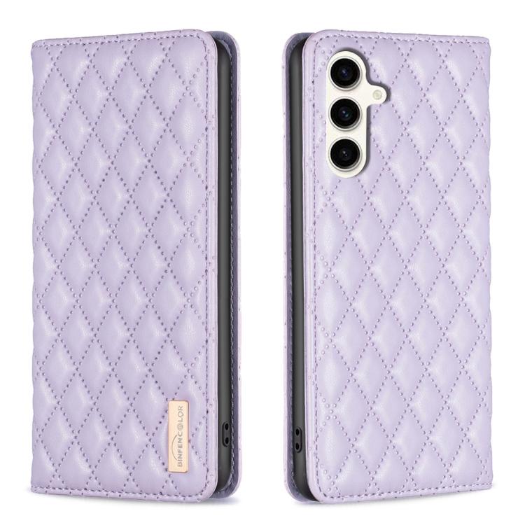 Diamond Lattice Magnetic Leather Flip Phone Case, For Galaxy S27+ 5G, For Galaxy S26 FE 5G, For Samsung Galaxy S25 5G, For Samsung Galaxy S25+ 5G, For Samsung Galaxy S25 Ultra 5G, For Samsung Galaxy S24 FE 5G
