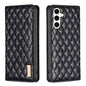 Diamond Lattice Magnetic Leather Flip Phone Case, For Galaxy S27+ 5G, For Galaxy S26 FE 5G, For Samsung Galaxy S25 5G, For Samsung Galaxy S25+ 5G, For Samsung Galaxy S25 Ultra 5G, For Samsung Galaxy S24 FE 5G