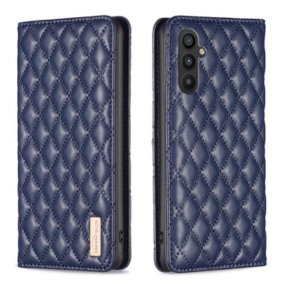 Diamond Lattice Magnetic Leather Flip Phone Case, For Galaxy S27+ 5G, For Galaxy S26 FE 5G, For Samsung Galaxy S25 5G, For Samsung Galaxy S25+ 5G, For Samsung Galaxy S25 Ultra 5G, For Samsung Galaxy S24 FE 5G