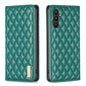 Diamond Lattice Magnetic Leather Flip Phone Case, For Galaxy S27+ 5G, For Galaxy S26 FE 5G, For Samsung Galaxy S25 5G, For Samsung Galaxy S25+ 5G, For Samsung Galaxy S25 Ultra 5G, For Samsung Galaxy S24 FE 5G