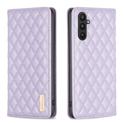 Diamond Lattice Magnetic Leather Flip Phone Case, For Galaxy S27+ 5G, For Galaxy S26 FE 5G, For Samsung Galaxy S25 5G, For Samsung Galaxy S25+ 5G, For Samsung Galaxy S25 Ultra 5G, For Samsung Galaxy S24 FE 5G