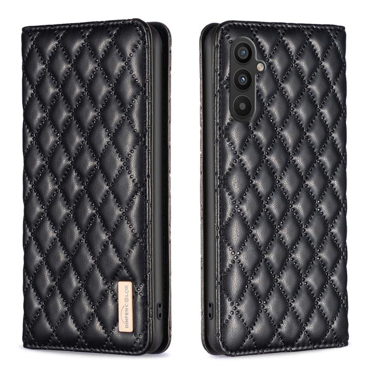 Diamond Lattice Magnetic Leather Flip Phone Case, For Galaxy S27+ 5G, For Galaxy S26 FE 5G, For Samsung Galaxy S25 5G, For Samsung Galaxy S25+ 5G, For Samsung Galaxy S25 Ultra 5G, For Samsung Galaxy S24 FE 5G