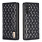 Diamond Lattice Magnetic Leather Flip Phone Case, For Galaxy S27+ 5G, For Galaxy S26 FE 5G, For Samsung Galaxy S25 5G, For Samsung Galaxy S25+ 5G, For Samsung Galaxy S25 Ultra 5G, For Samsung Galaxy S24 FE 5G
