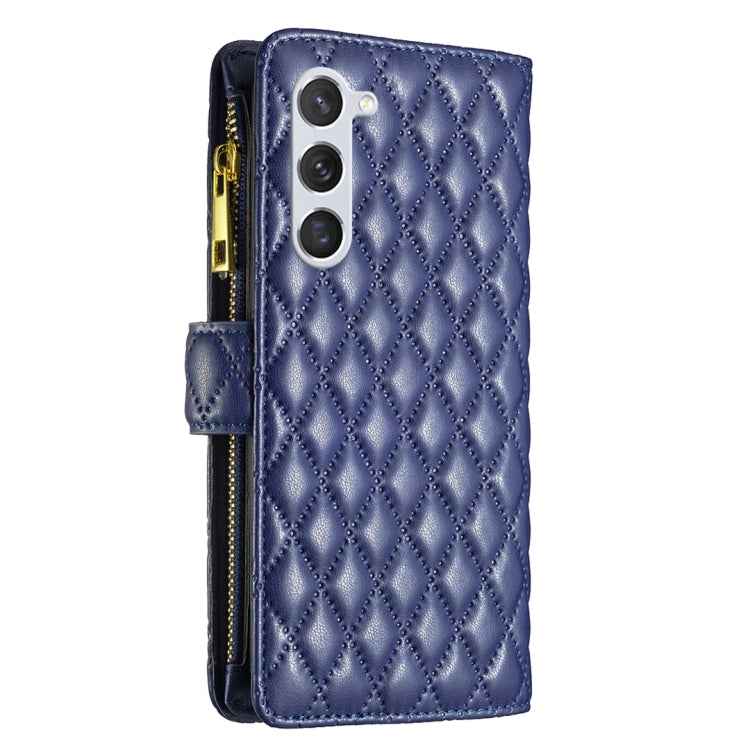 Diamond Lattice Zipper Wallet Leather Flip Phone Case, For Samsung Galaxy S25 5G, For Samsung Galaxy S25+ 5G, For Samsung Galaxy S25 Ultra 5G, For Samsung Galaxy S24 FE 5G