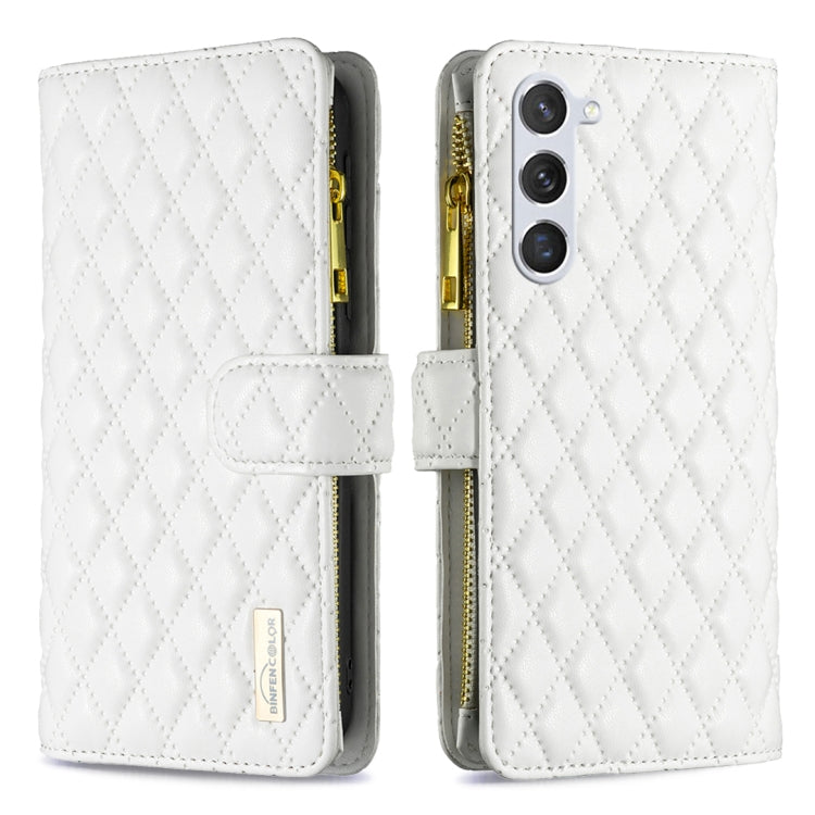 Diamond Lattice Zipper Wallet Leather Flip Phone Case, For Galaxy S27+ 5G, For Galaxy S26 FE 5G, For Samsung Galaxy S25 5G, For Samsung Galaxy S25+ 5G, For Samsung Galaxy S25 Ultra 5G, For Samsung Galaxy S24 FE 5G