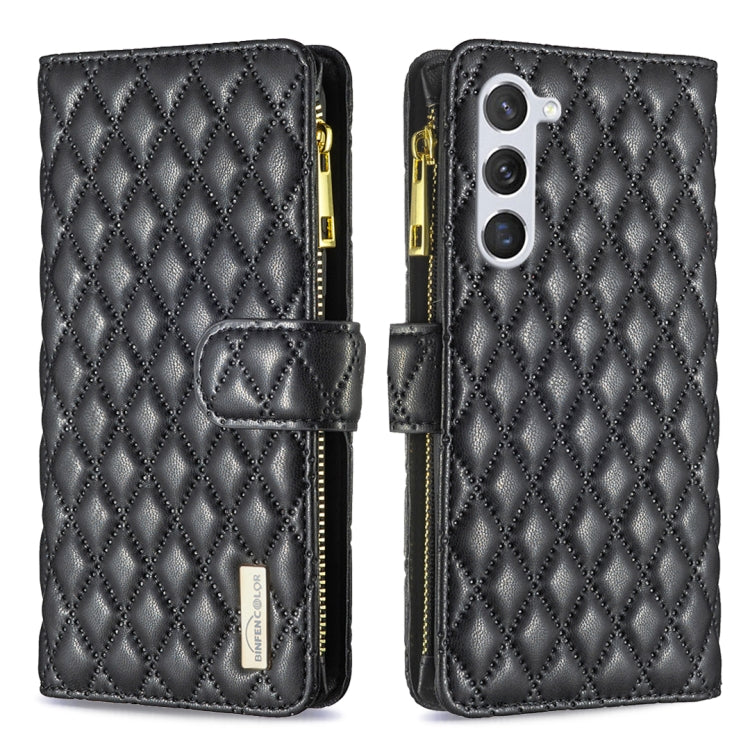 Diamond Lattice Zipper Wallet Leather Flip Phone Case, For Galaxy S27+ 5G, For Galaxy S26 FE 5G, For Samsung Galaxy S25 5G, For Samsung Galaxy S25+ 5G, For Samsung Galaxy S25 Ultra 5G, For Samsung Galaxy S24 FE 5G