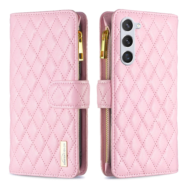 Diamond Lattice Zipper Wallet Leather Flip Phone Case, For Galaxy S27+ 5G, For Galaxy S26 FE 5G, For Samsung Galaxy S25 5G, For Samsung Galaxy S25+ 5G, For Samsung Galaxy S25 Ultra 5G, For Samsung Galaxy S24 FE 5G