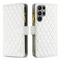 Diamond Lattice Zipper Wallet Leather Flip Phone Case, For Galaxy S27+ 5G, For Galaxy S26 FE 5G, For Samsung Galaxy S25 5G, For Samsung Galaxy S25+ 5G, For Samsung Galaxy S25 Ultra 5G, For Samsung Galaxy S24 FE 5G