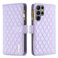 Diamond Lattice Zipper Wallet Leather Flip Phone Case, For Galaxy S27+ 5G, For Galaxy S26 FE 5G, For Samsung Galaxy S25 5G, For Samsung Galaxy S25+ 5G, For Samsung Galaxy S25 Ultra 5G, For Samsung Galaxy S24 FE 5G