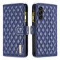 Diamond Lattice Zipper Wallet Leather Flip Phone Case, For Galaxy S27+ 5G, For Galaxy S26 FE 5G, For Samsung Galaxy S25 5G, For Samsung Galaxy S25+ 5G, For Samsung Galaxy S25 Ultra 5G, For Samsung Galaxy S24 FE 5G