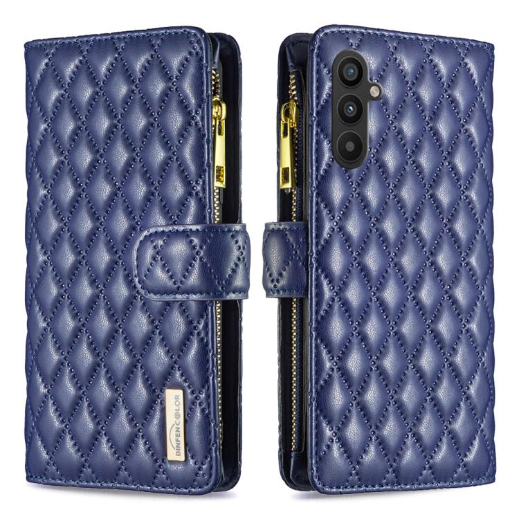 Diamond Lattice Zipper Wallet Leather Flip Phone Case, For Galaxy S27+ 5G, For Galaxy S26 FE 5G, For Samsung Galaxy S25 5G, For Samsung Galaxy S25+ 5G, For Samsung Galaxy S25 Ultra 5G, For Samsung Galaxy S24 FE 5G