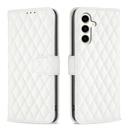 Diamond Lattice Wallet Flip Leather Phone Case, For Samsung Galaxy S24 FE 5G